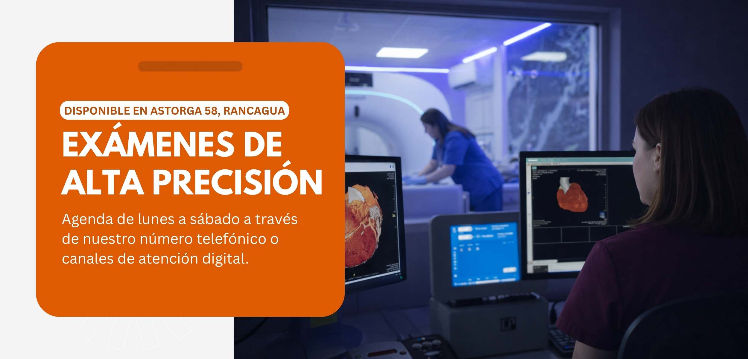 Equipo médico tomando un escáner en imagenología San Lorenzo